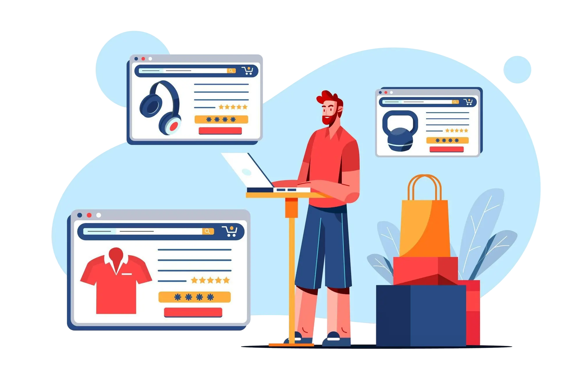 online-shopping-concept ppc services grow more avenue services